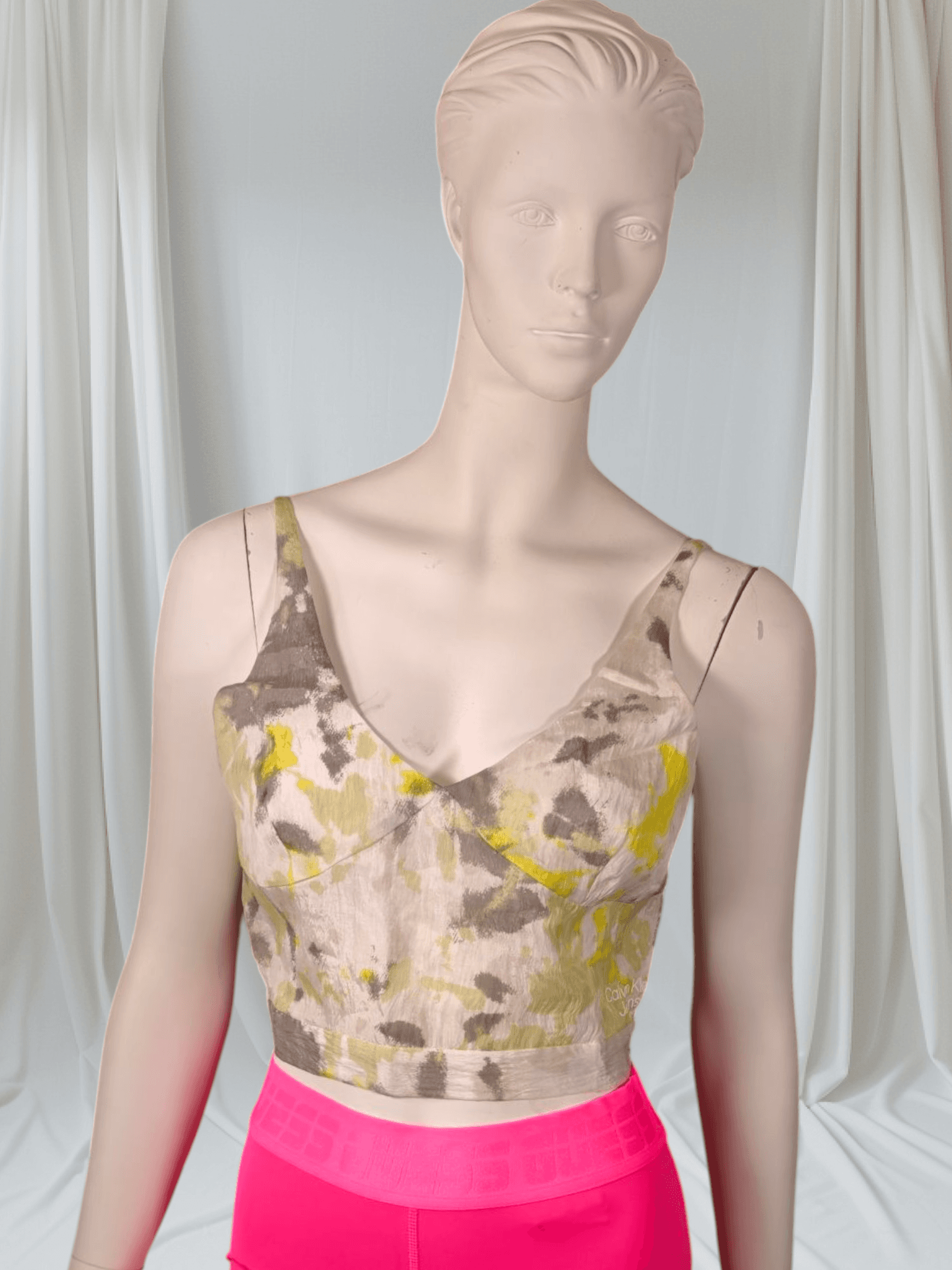 Calvin Klein Jeans – Glazed Fabric Tank Top